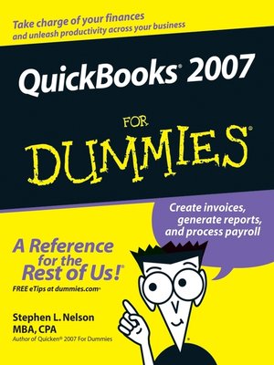 QuickBooks 2007 For Dummies - ebook